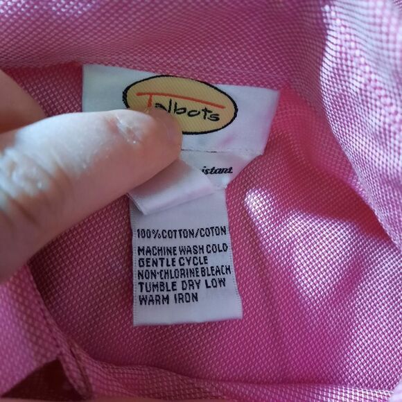 Talbots Blouse Ladies Size 10 Barbiecore - Picture 7 of 7